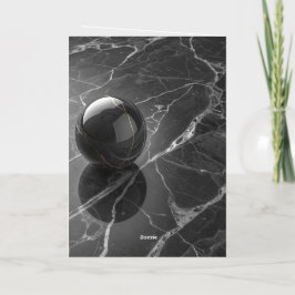 ミニマモダンリストピンク – パープル縁どテンプレート 箔グリーティングカード