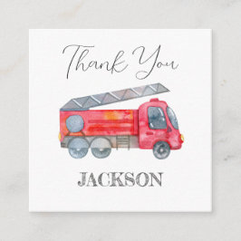 ミニマモダンリストファイアマン誕生日パーティーありがとう エンクロージャーカード