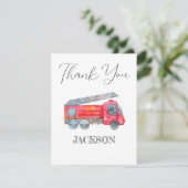 ミニマモダンリストファイアマン誕生日パーティーありがとう 出欠カード (スタンド正面)