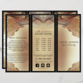 ミニマモダンリストフェイクゴールドフォイルと写真 (正面/裏面)