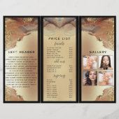 ミニマモダンリストフェイクゴールドフォイルと写真 (裏面)