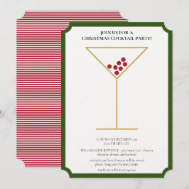 ミニマモダンリストフェスティバルクリスマスカクテルパーティー 招待状