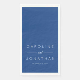 ミニマモダンリストフランスのブルーのカスタムウェディング