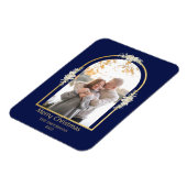 ミニマモダンリストフローラアーチ写真王室の青 マグネット (左側)