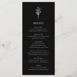 ミニマモダンリストフローラブーケ結婚ブラック メニュー