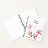 ミニマモダンリストフローラ結婚ズゲストブック ノートブック (内部)