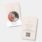 ミニマモダンリストフローラ金ゴールド バッジ (正面＆裏面)