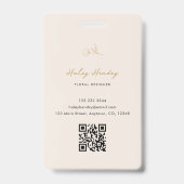 ミニマモダンリストフローラ金ゴールド バッジ (裏面)