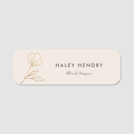 ミニマモダンリストフローラ金ゴールド 名札