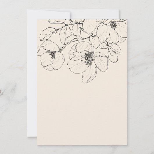 ミニマモダンリストフローラ60誕生日 招待状 (裏面)