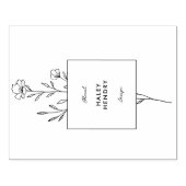 ミニマモダンリストフローラ ラバースタンプ (インプリント)