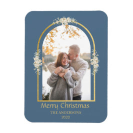 ミニマモダンリストフローラArchフォトグレー マグネット