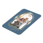 ミニマモダンリストフローラArchフォトグレー マグネット (左側)