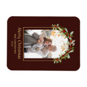 ミニマモダンリストフローラArchフォトブラウン マグネット (横)