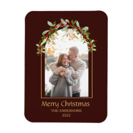 ミニマモダンリストフローラArchフォトブラウン マグネット