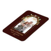 ミニマモダンリストフローラArchフォトブラウン マグネット (左側)