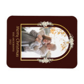 ミニマモダンリストフローラArchフォトブラウン マグネット (横)