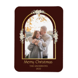 ミニマモダンリストフローラArchフォトブラウン マグネット