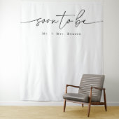 ミニマモダンリストブライダルシャワー背景 タペストリー (インサイチュ)