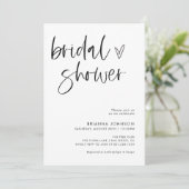 ミニマモダンリストブライダルシャワー |ボホブライダル 招待状 (スタンド正面)
