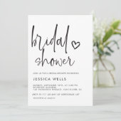 ミニマモダンリストブライダルシャワー 招待状 (スタンド正面)