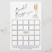 ミニマモダンリストブライダルビンゴプロセッコゲーム (正面)