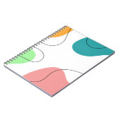 ミニマモダンリストブライトカラー抽象芸術アート ノートブック (左側)