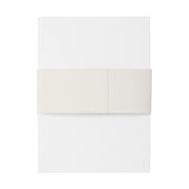 ミニマモダンリストブラックとベージュ色結婚ズ 招待状ベリーバンド (裏面例)