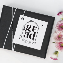 ミニマモダンリストブラックアーはっきりしたチ卒業 フェイバータグ