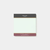 ミニマモダンリストブラックマルーンストライプ選手 ポストイット (正面)