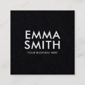 ミニマモダンリストブラック スクエア名刺 (正面)