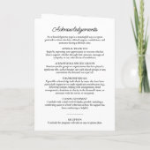 ミニマモダンリストブラック&ホワイト4写真折り畳み プログラム (裏面)