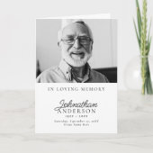 ミニマモダンリストブラック&ホワイト4写真折り畳み プログラム (正面)