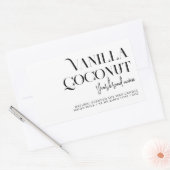 ミニマモダンリストブランディングラベル 長方形シール (封筒)