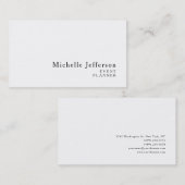 ミニマモダンリストプレーンシンプルクリエイティブ 名刺 (正面/裏面)