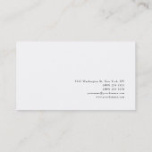 ミニマモダンリストプレーンシンプルクリエイティブ 名刺 (裏面)