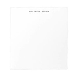 ミニマモダンリストプレーンシンプル白黒 ノートパッド