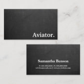 ミニマモダンリストプロフェッショナルアヴィエーターシャルボード 名刺 (正面/裏面)