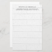 ミニマモダンリストプロフェッショナルウォールデザイン 便箋 (正面/裏面)