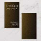 ミニマモダンリストプロフェッショナルゴルディ背景 名刺 (正面/裏面)