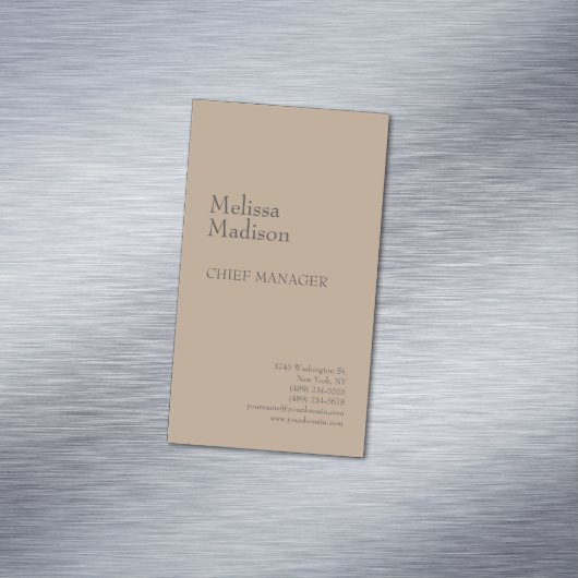 ミニマモダンリストプロフェッショナルシック マグネット名刺 (インサイチュ)