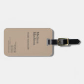 ミニマモダンリストプロフェッショナルシック ラゲッジタグ (正面横)