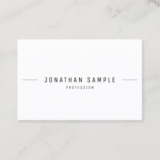 ミニマモダンリストプロフェッショナルシンプルテンプレートトップ 名刺 (正面)