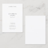 ミニマモダンリストプロフェッショナルテンプレートエレガント 名刺 (正面/裏面)