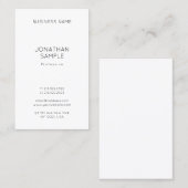 ミニマモダンリストプロフェッショナルテンプレートシンプル 名刺 (正面/裏面)