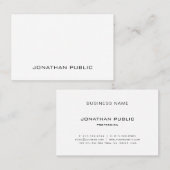 ミニマモダンリストプロフェッショナルデザインエレガント 名刺 (正面/裏面)