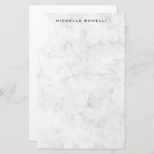 ミニマモダンリストプロフェッショナルデザインプレーン 便箋 (正面/裏面)