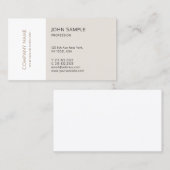 ミニマモダンリストプロフェッショナルデザイン 名刺 (正面/裏面)