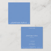 ミニマモダンリストプロフェッショナルトレンディーテンプレート スクエア名刺 (正面/裏面)