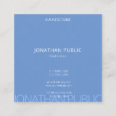 ミニマモダンリストプロフェッショナルトレンディーテンプレート スクエア名刺 (裏面)